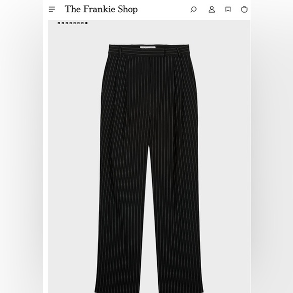 Frankie Shop BEA FLUID PINSTRIPE PANTS - Picture 4 of 7